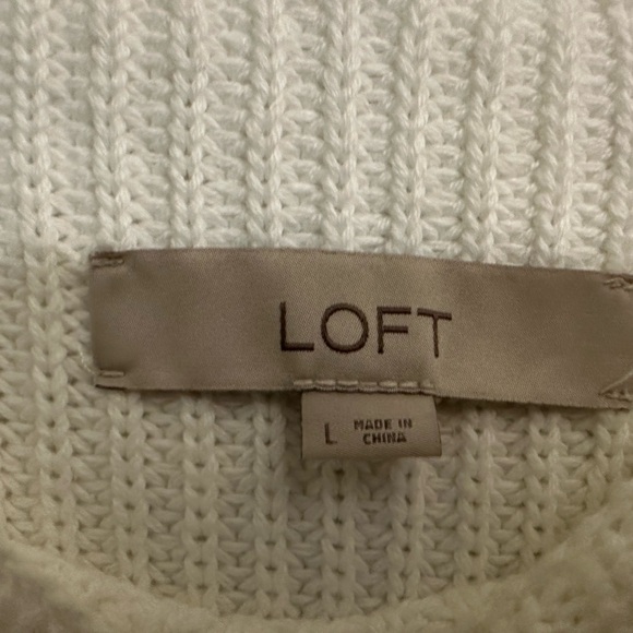 LOFT White Ribbed Tank Top - Picture 2 of 10